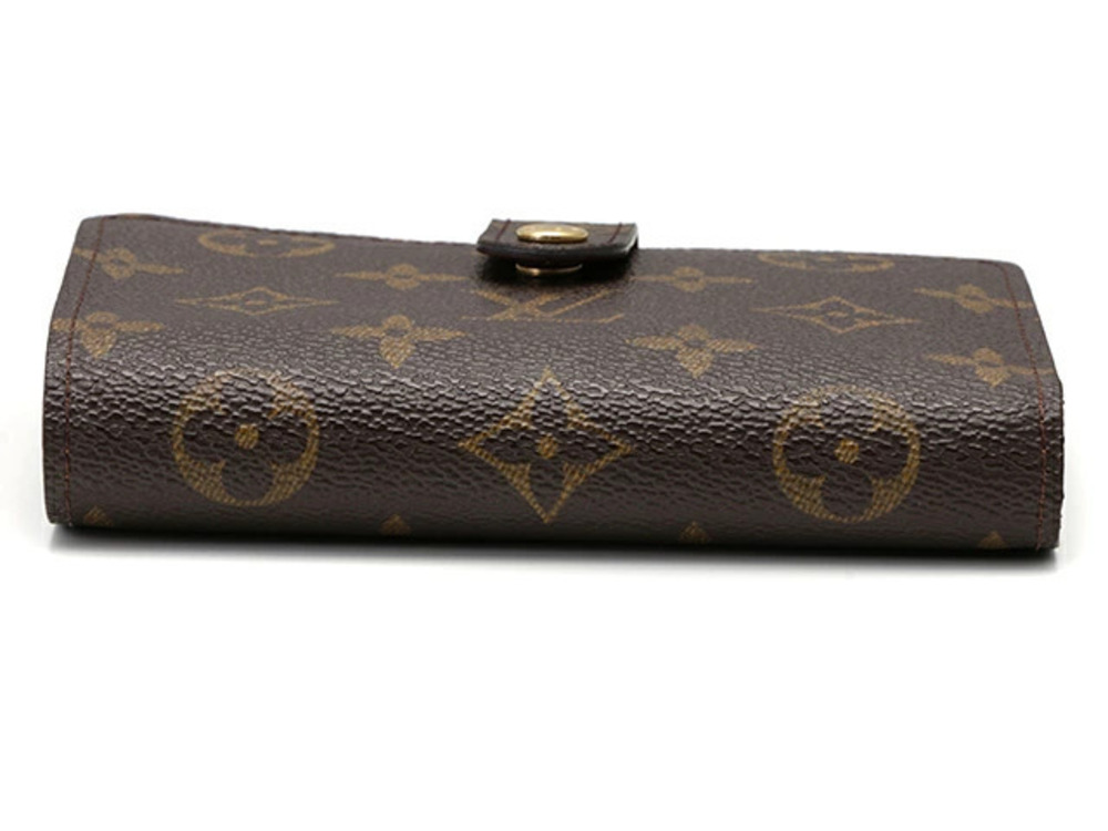 Louis Vuitton Portemonnaie Monogram Viennois Wallet Coin Brown